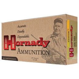 Hornady 91318 Custom  358 Win 200 gr InterLock Spire Point 20 Per Box 10 Case