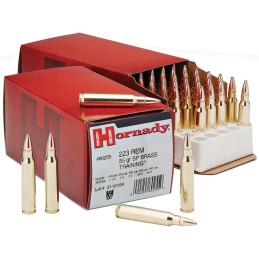 Hornady 80255 Custom  223 Rem 55 gr Spire Point 50 Per Box 10 Case