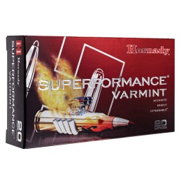 Hornady 83204 Superformance Varmint  204 Ruger 32 gr Hornady V Max 20 Per Box 10 Case