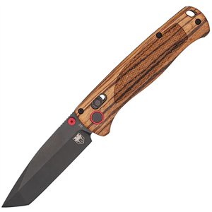 Bar Lock Zebra Wood Tanto Blk