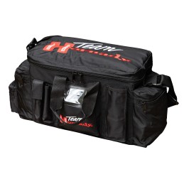 Hornady 9919 Team Hornady Range Bag Black with Red Logo Nylon with Large Compartment  Embroidering