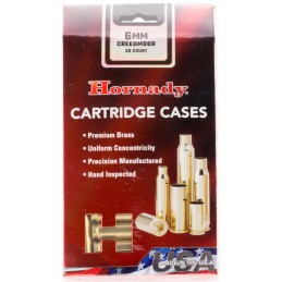 Hornady 86280 Unprimed Cases Cartridge 6mm Creedmoor Rifle Brass