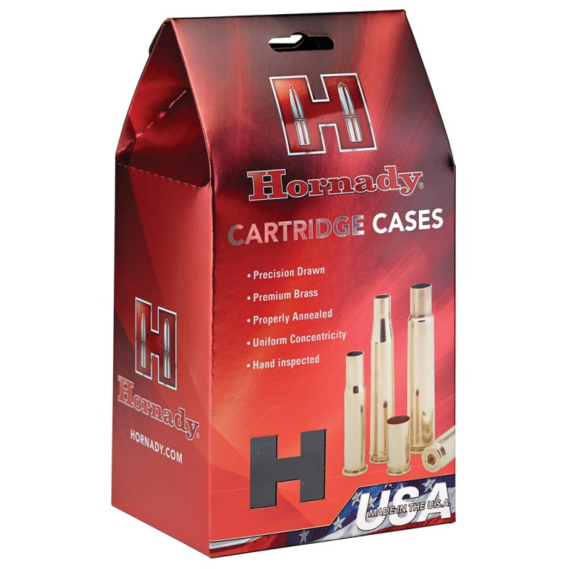 Hornady 8720 Unprimed Cases Cartridge 9mm Luger Handgun Brass