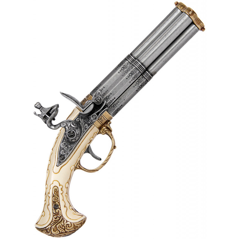 Revolving 4 Barrel Flintlock