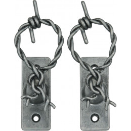 Barbed Wire Hanger Pair