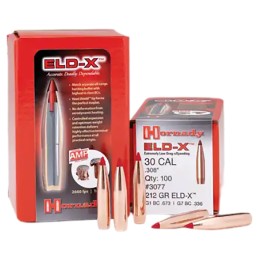 Hornady 2635 ELDX  6.5mm .264 143 gr Extremely Low Drag eXpanding 100 Per Box 15 Case