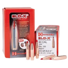 Hornady 3078 ELDX  30 Cal .308 220 gr Extremely Low Drag eXpanding 100 Per Box 15 Case