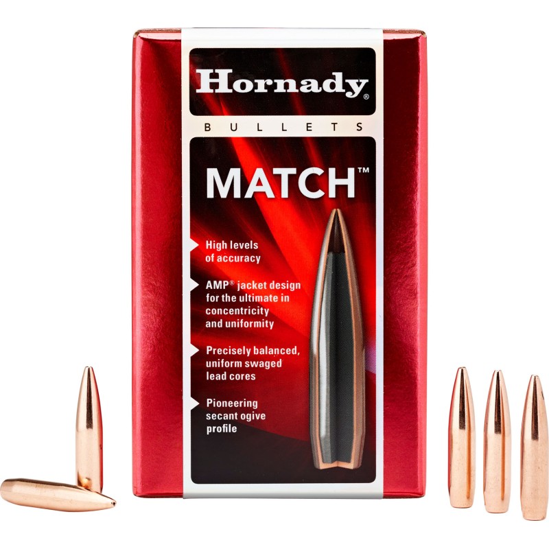 Hornady 24561 ELD Match  6mm .243 108 gr Extremely Low Drag Match 100 Per Box 25 Case