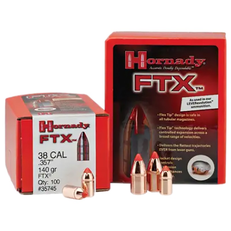 Hornady 30395 FTX  30 Cal .308 160 gr Flex Tip eXpanding 100 Per Box 15 Case