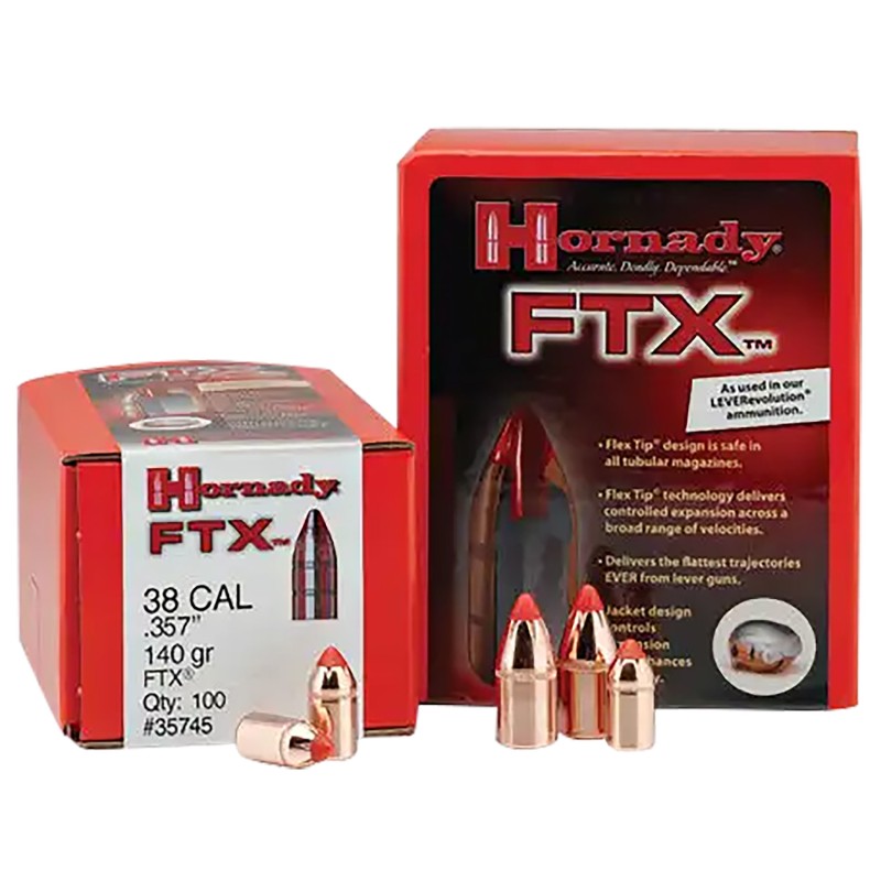 Hornady 4305 FTX  44 Cal .430 265 gr Flex Tip eXpanding 50 Per Box 15 Case