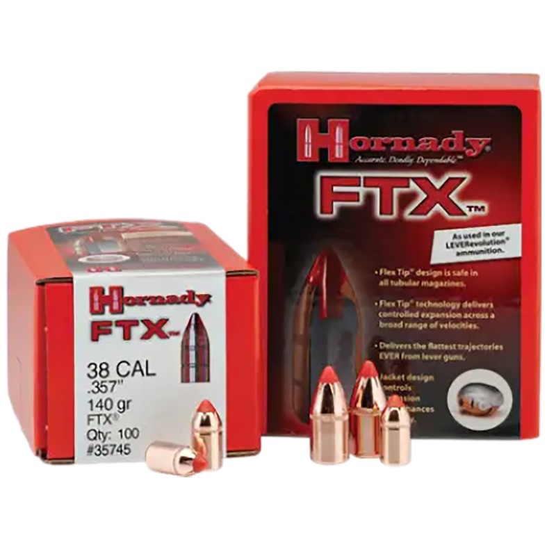 Hornady 45215 FTX  45 Cal .452 200 gr Flex Tip eXpanding 50 Per Box 25 Case