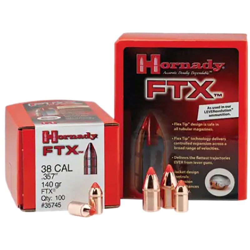 Hornady 50102 FTX  50 Cal .500 300 gr Flex Tip eXpanding 50 Per Box 25 Case