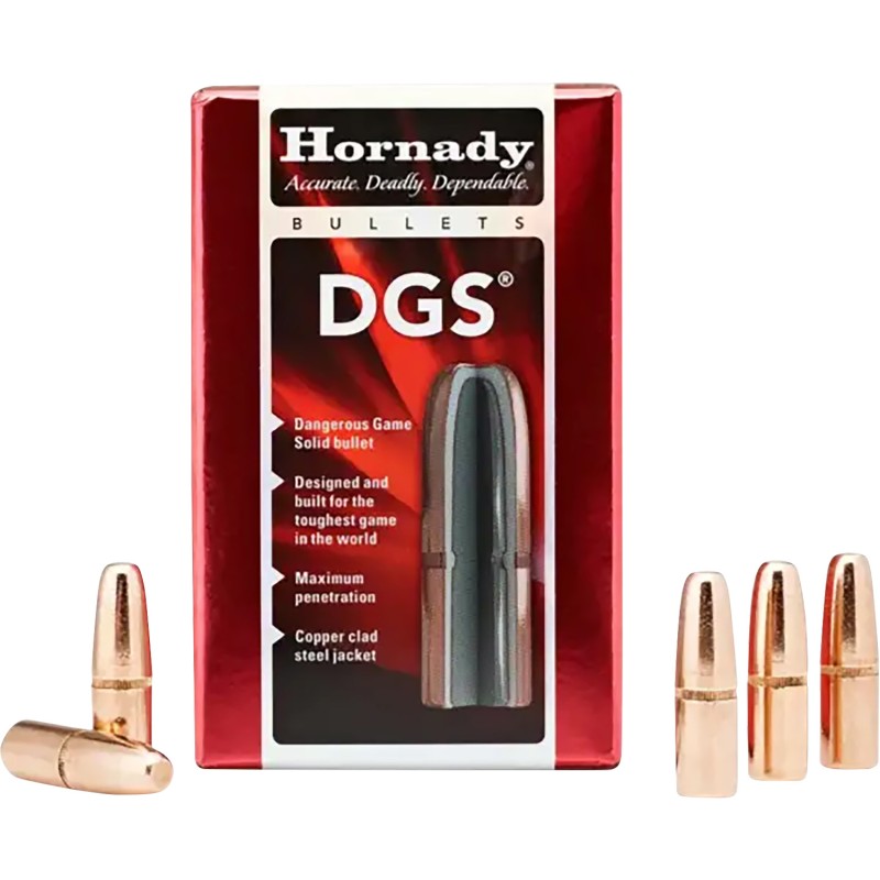 Hornady 4748 DGS  470 Cal .474 500 gr Dangerous Game Solid 50 Per Box 15 Case