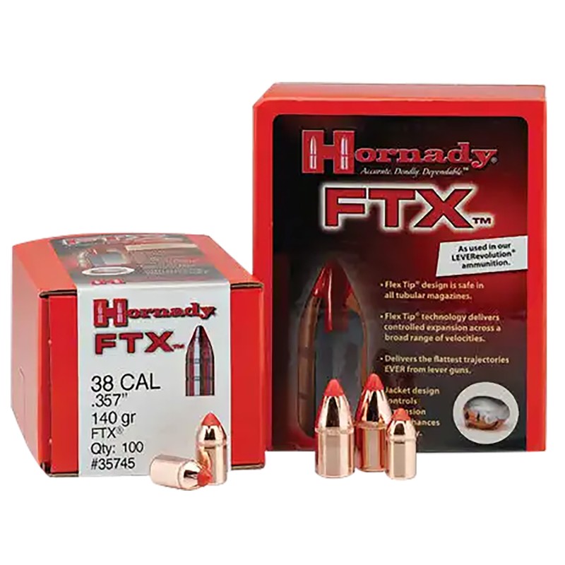 Hornady 30396 FTX  30 Cal .308 160 gr Flex Tip eXpanding 100 Per Box 15 Case