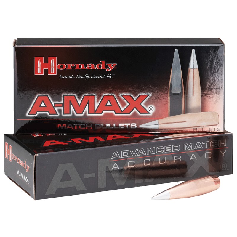 Hornady 5165 AMAX  50 Cal 750 gr A Max 20 Per Box 12 Case