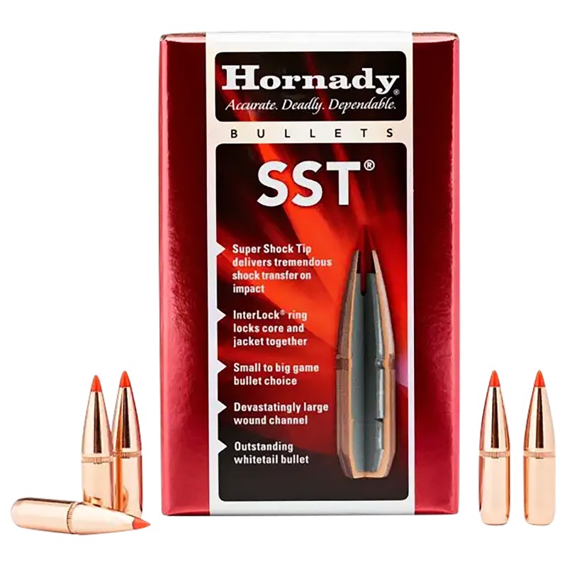 Hornady 26202 SST  6.5mm .264 129 gr Super Shock Tip 100 Per Box 15 Case