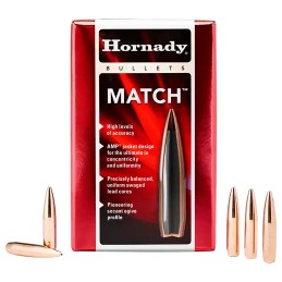 Hornady 2458 Match  6mm .243 105 gr Hollow Point Boat Tail Match 100 Per Box 25 Case