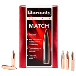 Hornady 30715 Match  30 Cal .308 178 gr Hollow Point Boat Tail Match 100 Per Box 15 Case