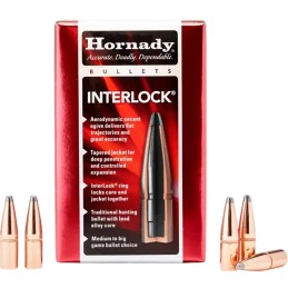 Hornady 41051 InterLock  405 Cal .411 300 gr Spire Point 50 Per Box 25 Case