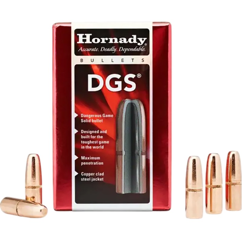 Hornady 3565 DGS  9.3mm Cal .366 300 gr Dangerous Game Solid 50 Per Box 25 Case