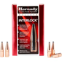 Hornady 2735 InterLock  270 Cal .277 140 gr Boat Tail Spire Point 100 Per Box 25 Case