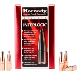 Hornady 2825 InterLock  7mm .284 139 gr Boat Tail Spire Point 100 Per Box 25 Case