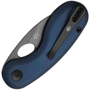 Microbe Button Linerlock Blue