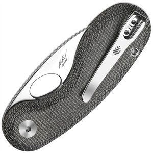 Kizer Cutlery 5.41" 14C28N Stainless Steel Black Micarta V2742A2