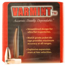 Hornady 2230 Traditional Varmint 22 Cal .224 45 gr Round Nose 100 Per Box 40 Case