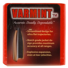 Hornady 2240 Traditional Varmint 22 Cal .224 50 gr Spire Point SX 100 Per Box 40 Case