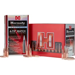 Hornady 2836 ATip Match 7mm .284 166 gr A Tip Match 100 Per Box 10 Case