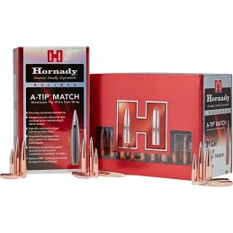 Hornady 33389 ATip Match 338 Cal .338 300 gr A Tip Match 100 Per Box 10 Case