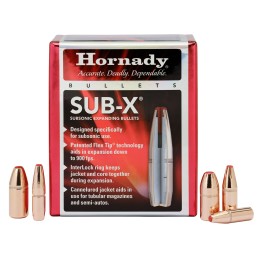 Hornady 45031 SubX  45 Cal 395 gr Subsonic eXpanding 50 Per Box 15 Case