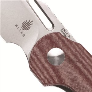 October Linerlock Red Micarta