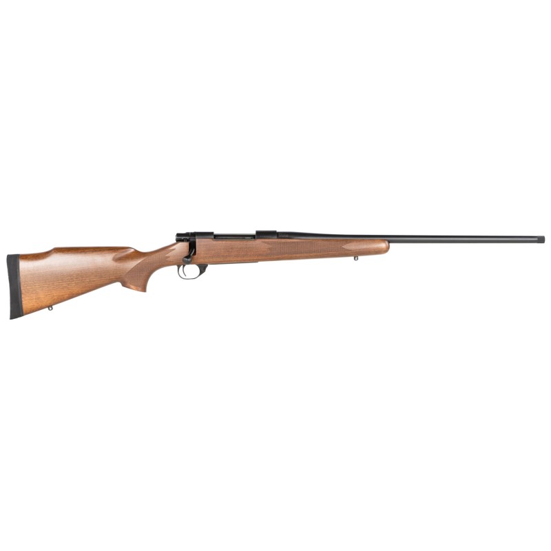 Howa HWH270T M1500 Standard Hunter 270 Win 51 22 Black Steel Threaded Barrel Black Steel Receiver Walnut Fixed Wood Stock