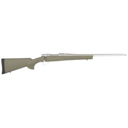 Howa HGR72513 M1500 Hogue 6.5 Creedmoor 51 22 Stainless Barrel Stainless Steel Receiver Green Hogue OverMolded Synthetic Stock