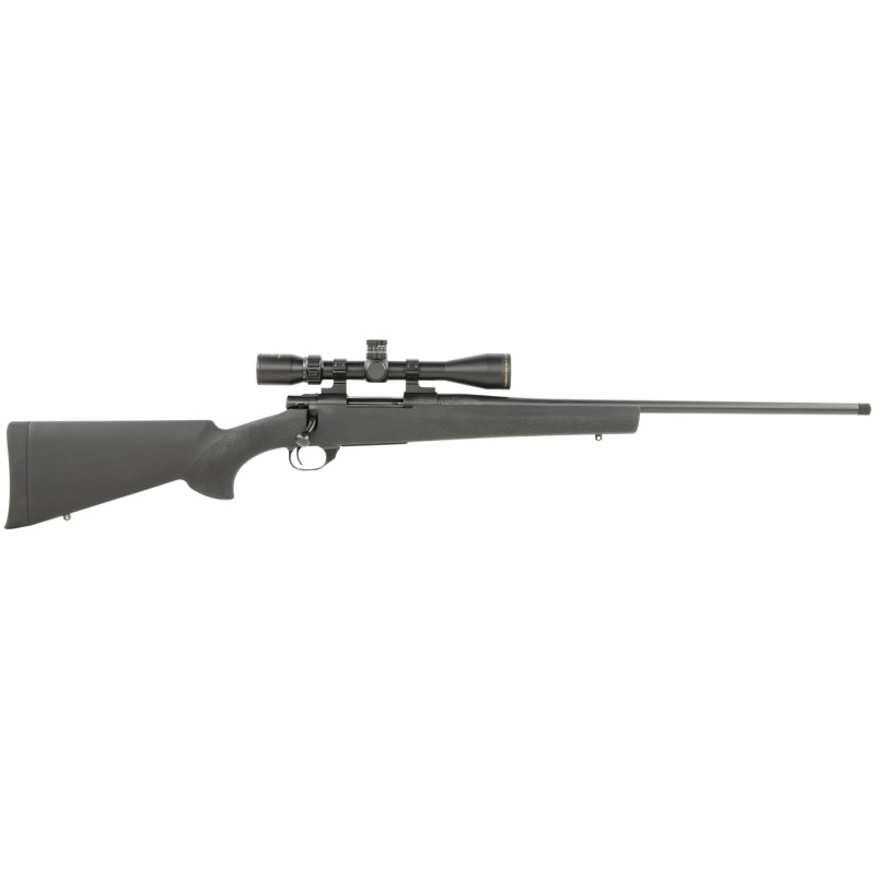 Howa HGP265B M1500 Gamepro Gen2 6.5 Creedmoor 51 22 Threaded Barrel Blued Metal Finish Black Fixed Hogue PillarBedded Overmolded