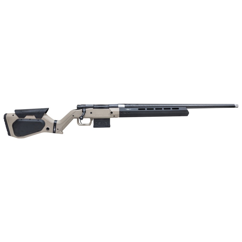 Howa HHERA308CFTAN M1500 Hera 308 Win 51 24 Carbon Fiber Threaded Barrel Black Rec Tan  Black Hera H7 Chassis Stock