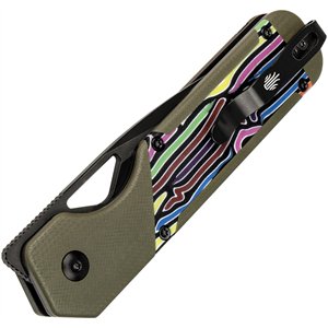 Mini Militaw Framelock Green