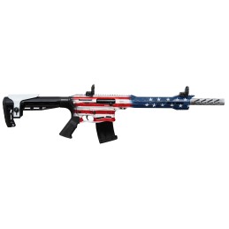 Citadel CBOSS2512USA Boss25  12 Gauge 3 18.75 51 American Flag Cerakote RecBarrel Black Fixed Adjustable Comb Stock Right Hand