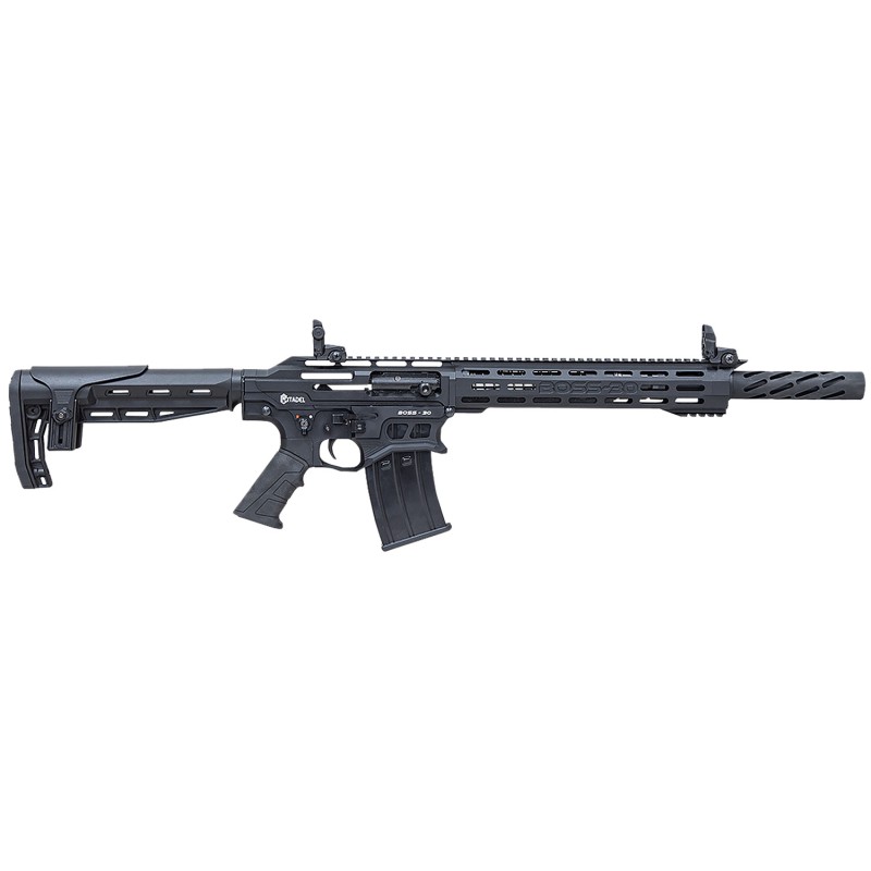 Citadel CBOSS3012 Boss30  12 Gauge SemiAuto 3 51 18.75 Black Steel Threaded Barrel Matte Black Cerakote Picatinny Rail Aluminum 