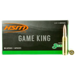 HSM 7MM087N Game King  7mm08 Rem 140 gr Sierra GameKing Spitzer Boat Tail 20 Per Box 25 Case