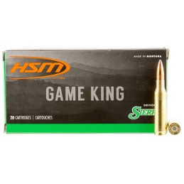 HSM 7MM089N Game King  7mm08 Rem 160 gr Sierra GameKing Spitzer Boat Tail 20 Per Box 25 Case