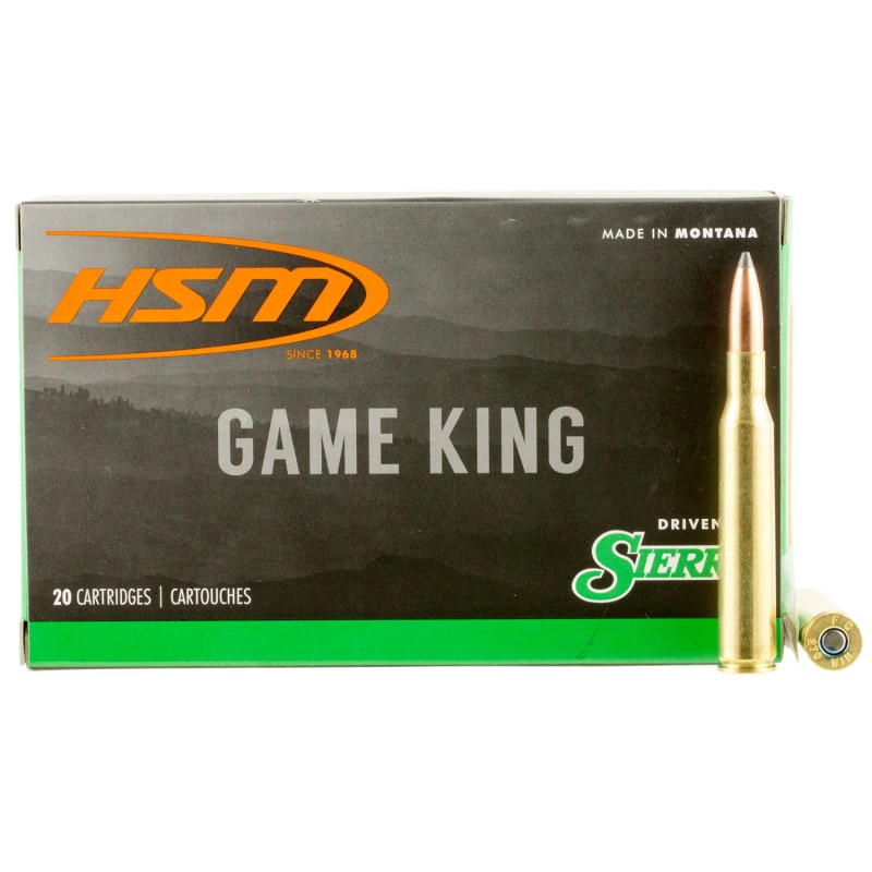 HSM 27013N Game King  270 Win 150 gr Sierra GameKing Spitzer Boat Tail 20 Per Box 20 Case