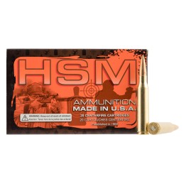 HSM 338LAPUA3N68 Match  338 Lapua Mag 300 gr Sierra MatchKing BTHP 20 Per Box 20 Case