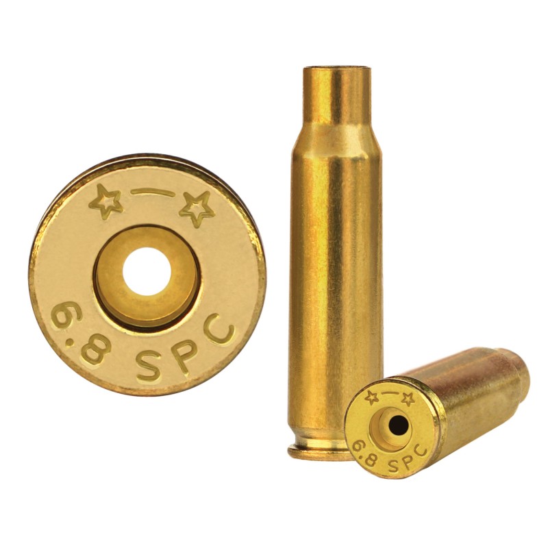 Starline Brass 68SPCEUP50 Unprimed Cases  Rifle 6.8mm Rem SPC Brass 50 Per Bag