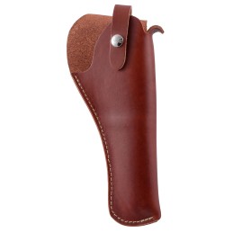 Hunter Company 24004 Crossdraw  OWB Size 04 Chestnut Tan Leather Belt Slide Fits MedLg DA Revolver Fits 6 Barrel Right Hand