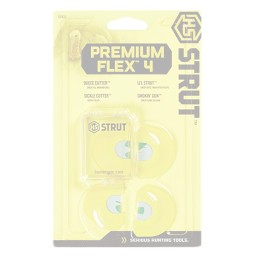 HS Strut STR05930 Premium Flex 4 Diaphragm Call Attracts Turkey Species Yellow Contains 4 Calls