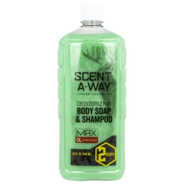 ScentAWay 07758 ShampooBody Wash  Odor Eliminator Odorless Scent Vegetable Proteins 32oz Bottle