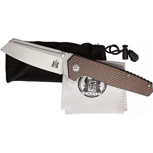 Linerlock Red Carbon Fiber